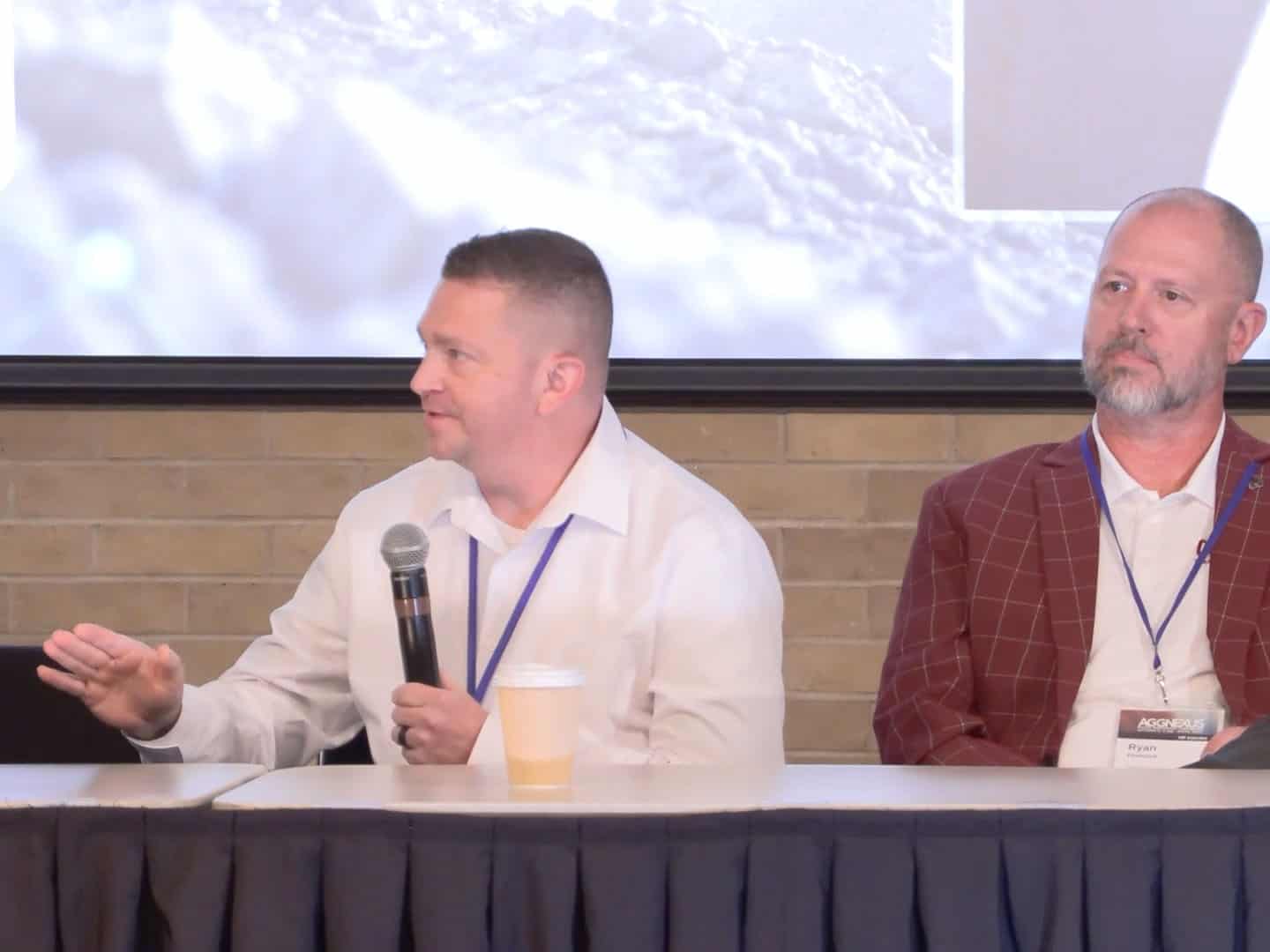 Bill Callahan Jr. speaks during The Workforce Apocalypse Debate panel at AggNexus 2026