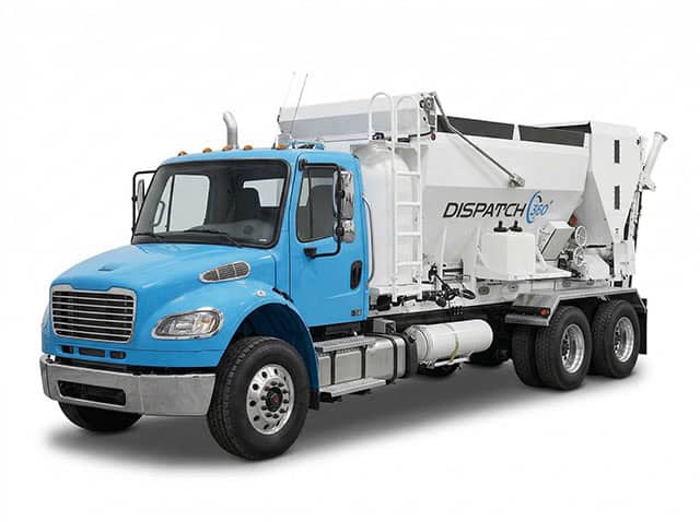 Dispatch360 volumetric mobile concrete mixer truck for on-site batching and dispatch