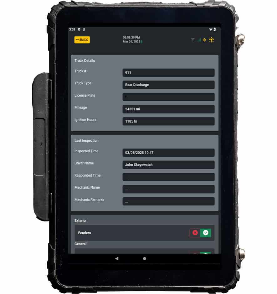 Pre-Trip Inspection - DVIR