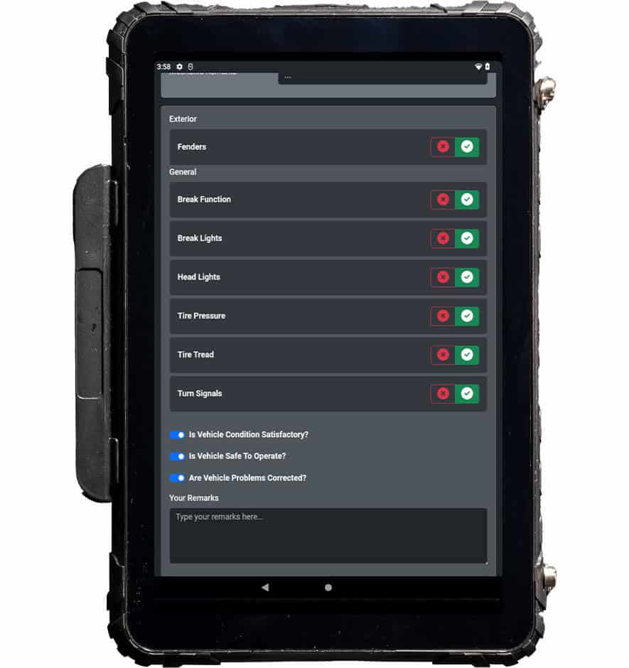 DVIR - Vehicle Inspection Checklist